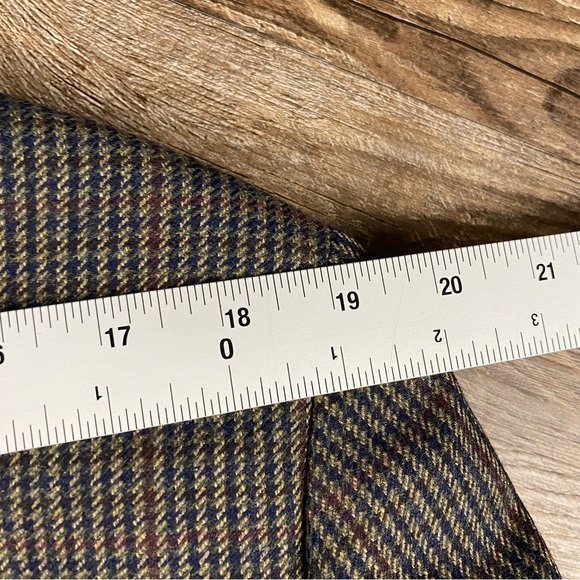 Lauren Ralph Lauren Blazer 40R Brown 100% Wool 2 Button Sports Coat Houndstooth - Picture 8 of 11